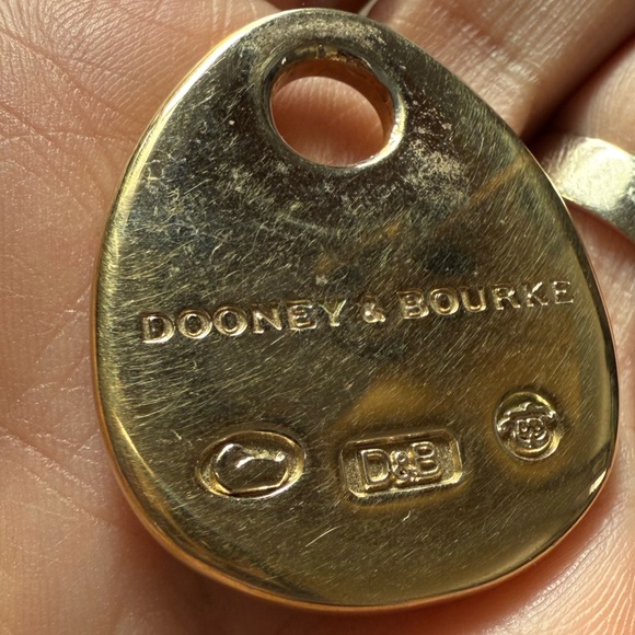 Dooney & Burke brass duck hang tag charm. - Picture 4 of 6